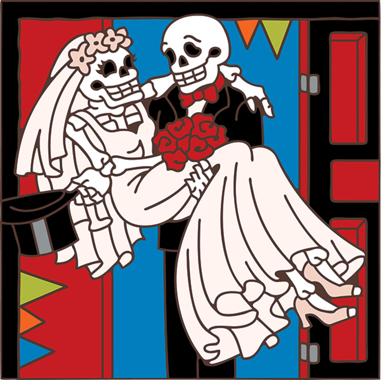 Day of the Dead Over the Threshold Tile