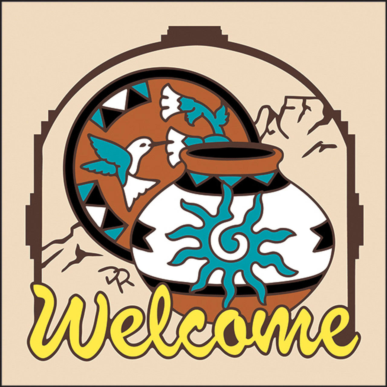 Welcome Pottery Tile
