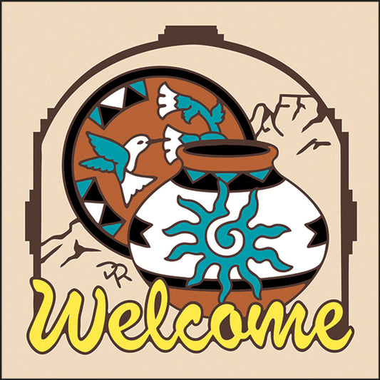 Welcome Pottery Tile