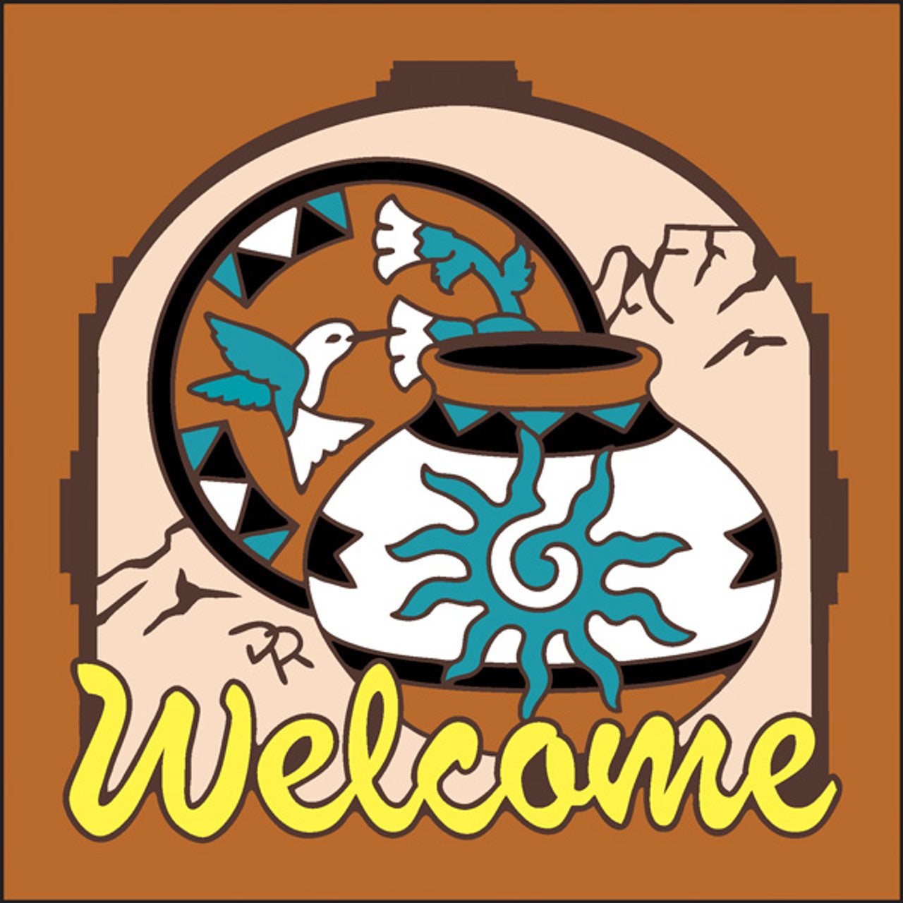 Welcome Pottery Tile