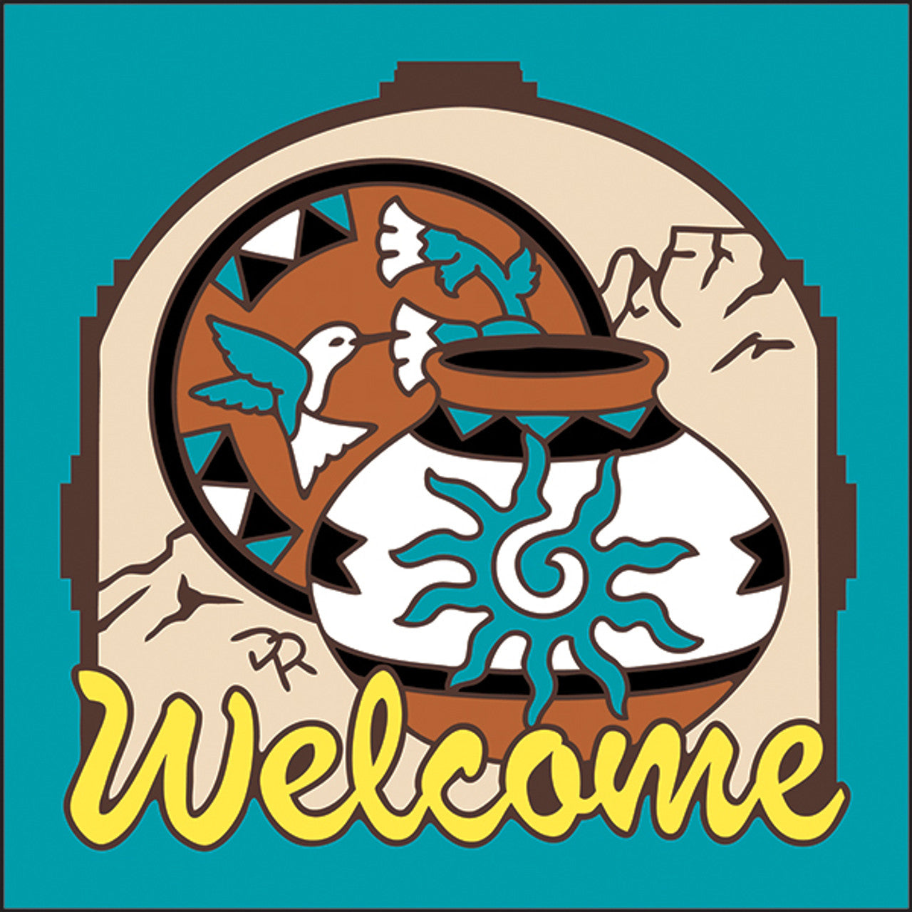 Welcome Pottery Tile