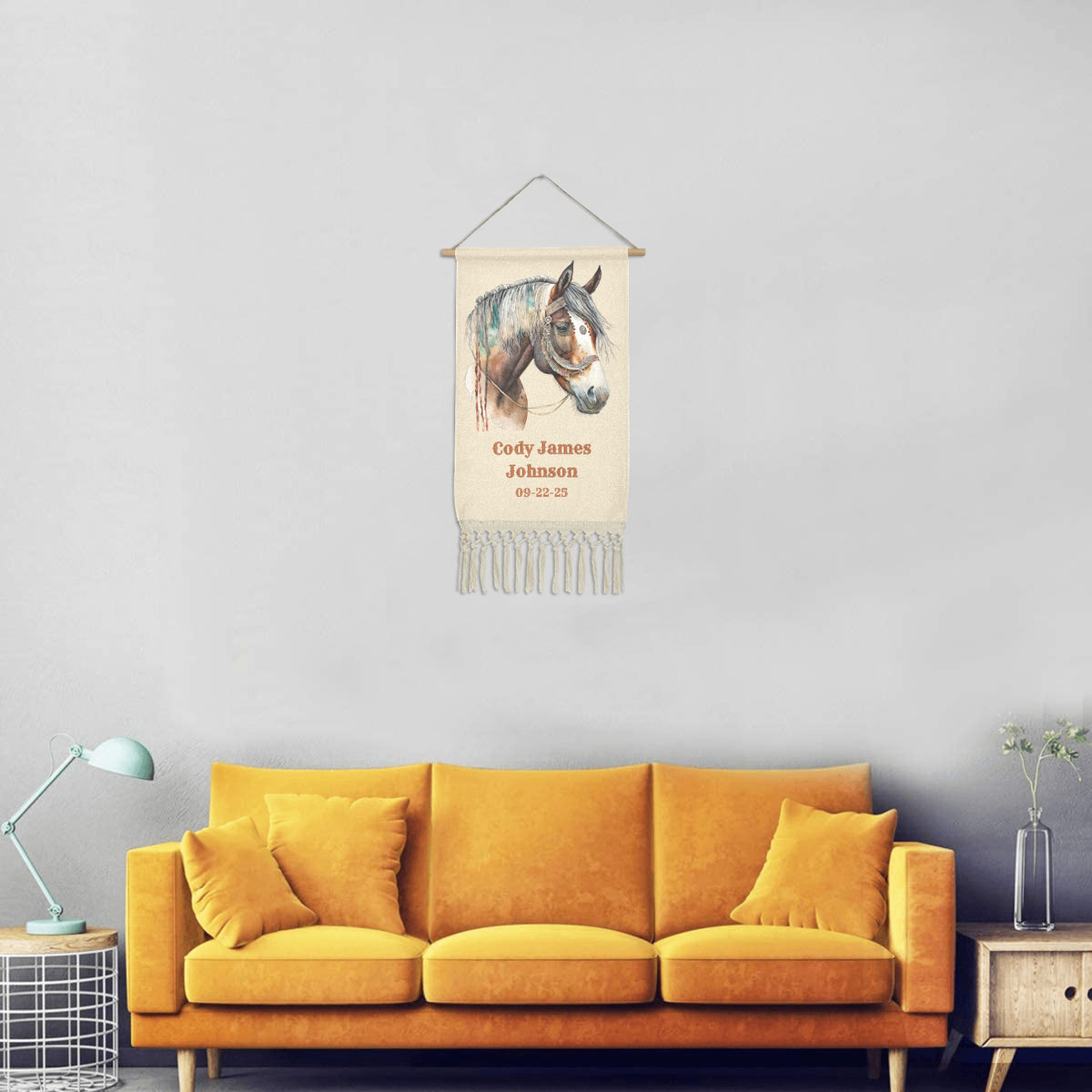 Baha Ranch Custom Nursery Wall Hanging Made in America