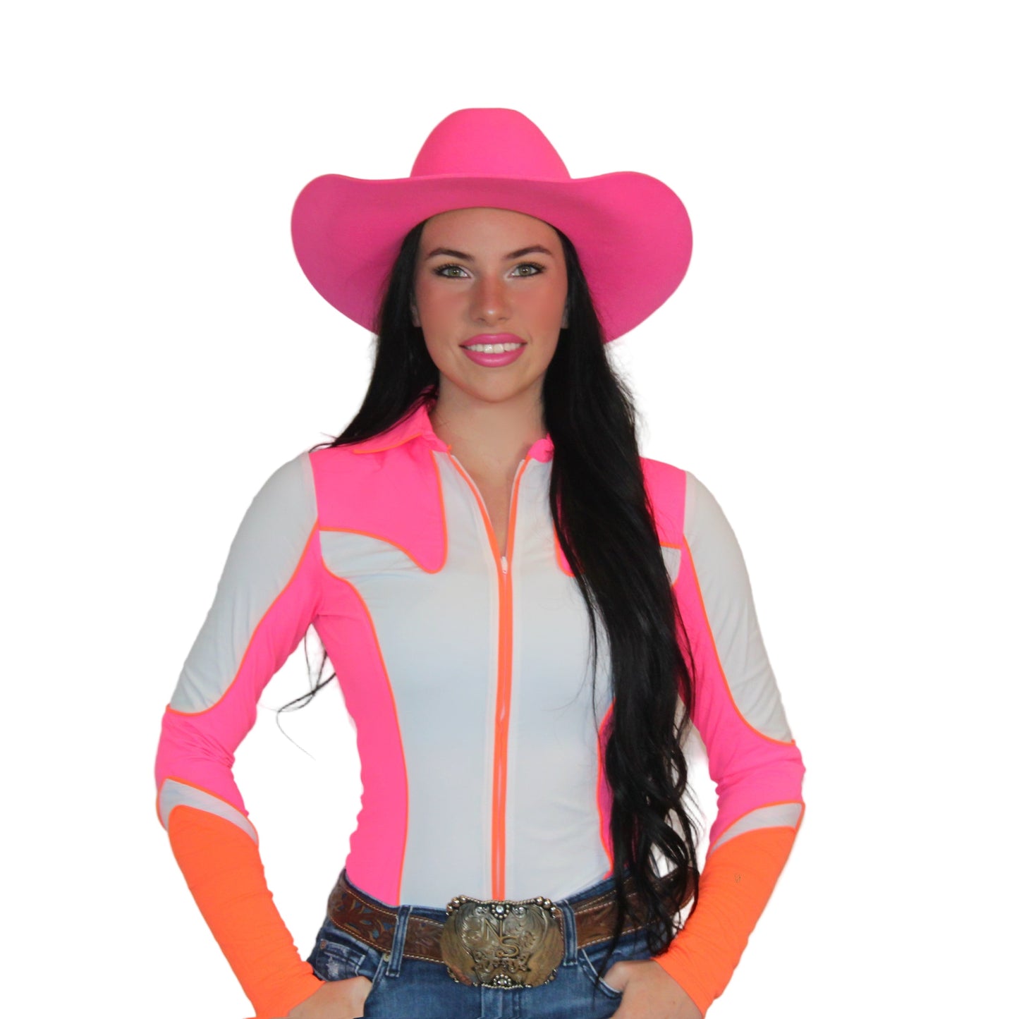 Howdy Lightning Zip Rodeo Shirt