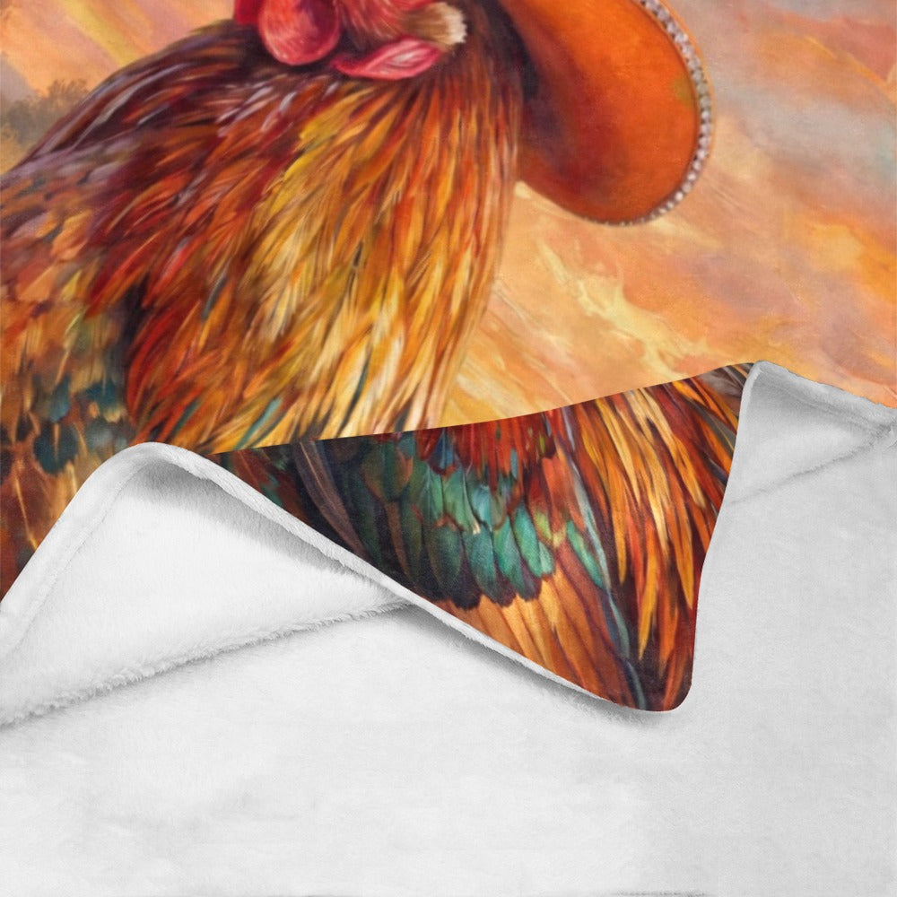 Rhinestone cowgirl Chicken Ultra-Soft Micro Fleece Blanket 60" x 80" Made in America