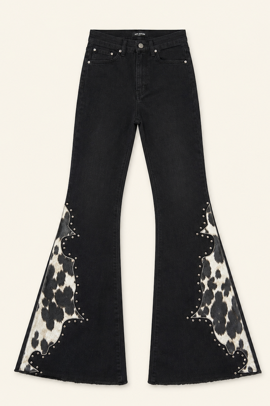 GJG Rockstar Rouge Flare Black Cowhide