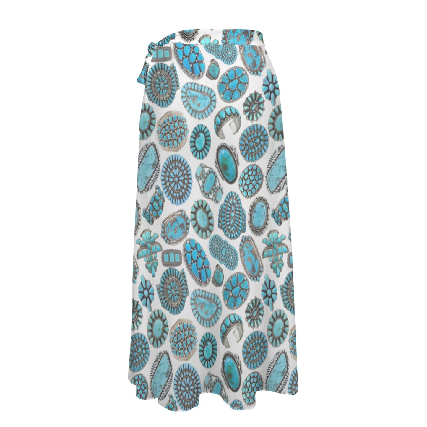 Baha Ranch All Turquoise Beach Coverup Skirt