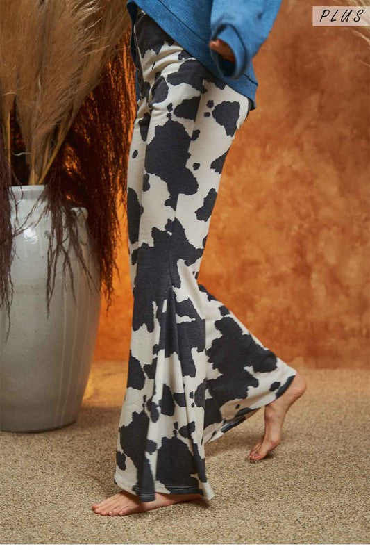 Cow Print Flare Pant – Creative Muse Art & Apparel