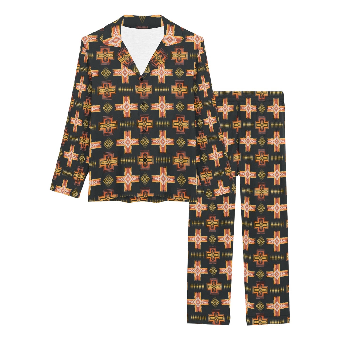 Fire Aztec Women's Western Pajamas