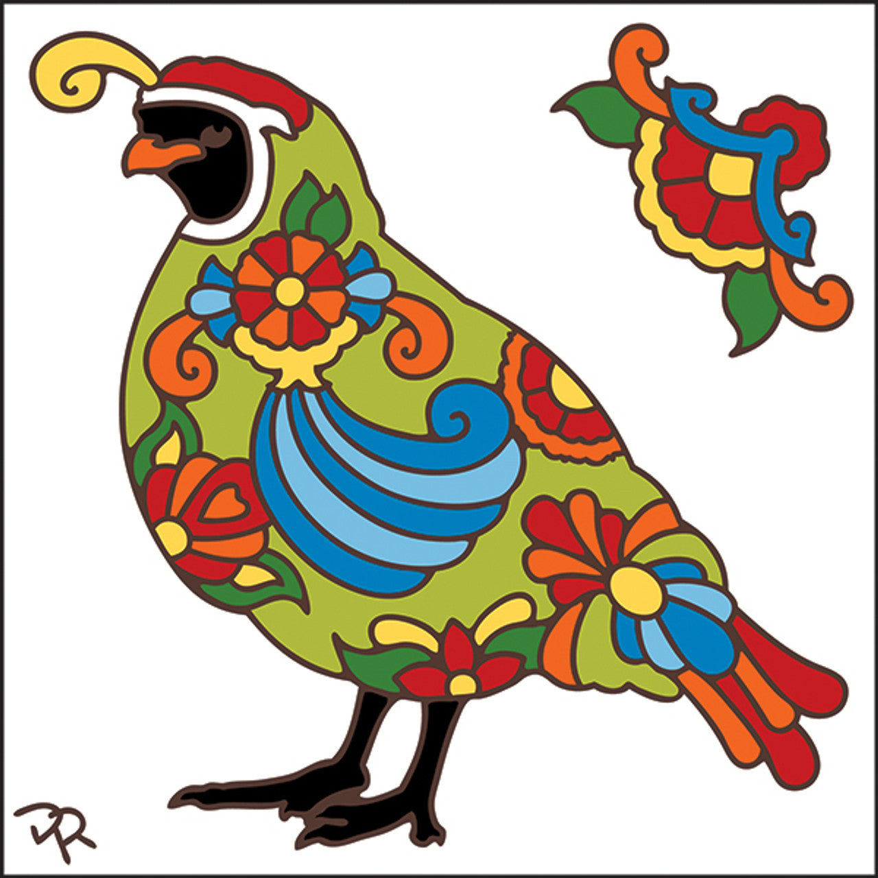 Talavera Quail Tile