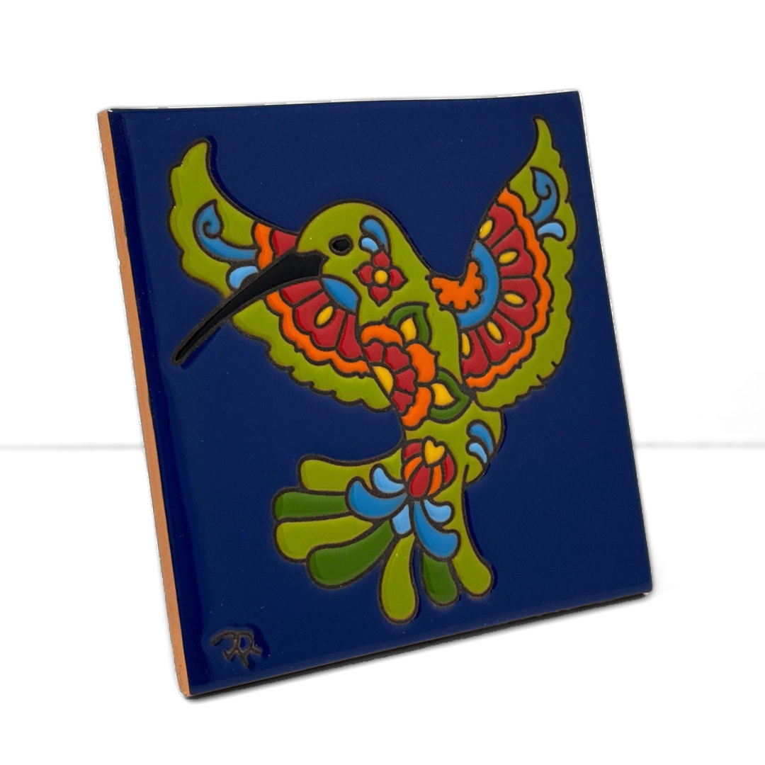 Talavera Hummingbird Tile