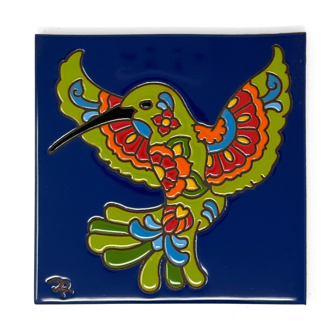Talavera Hummingbird Tile