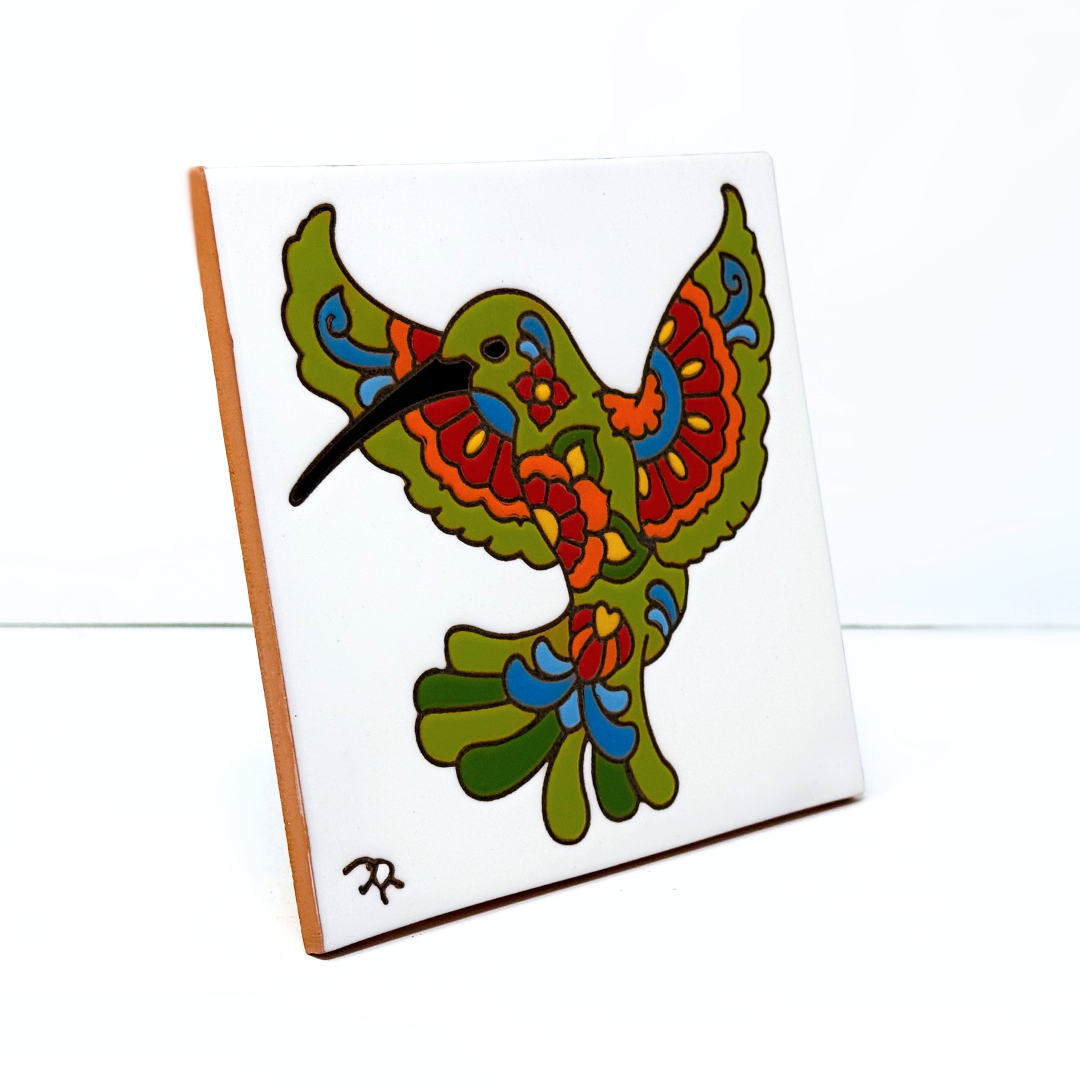 Talavera Hummingbird Tile