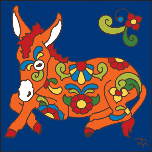 Talavera Donkey Tile