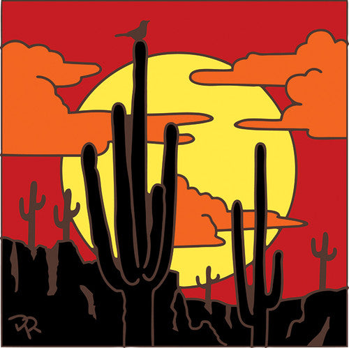 Saguaros Sunset Silhouette Tile