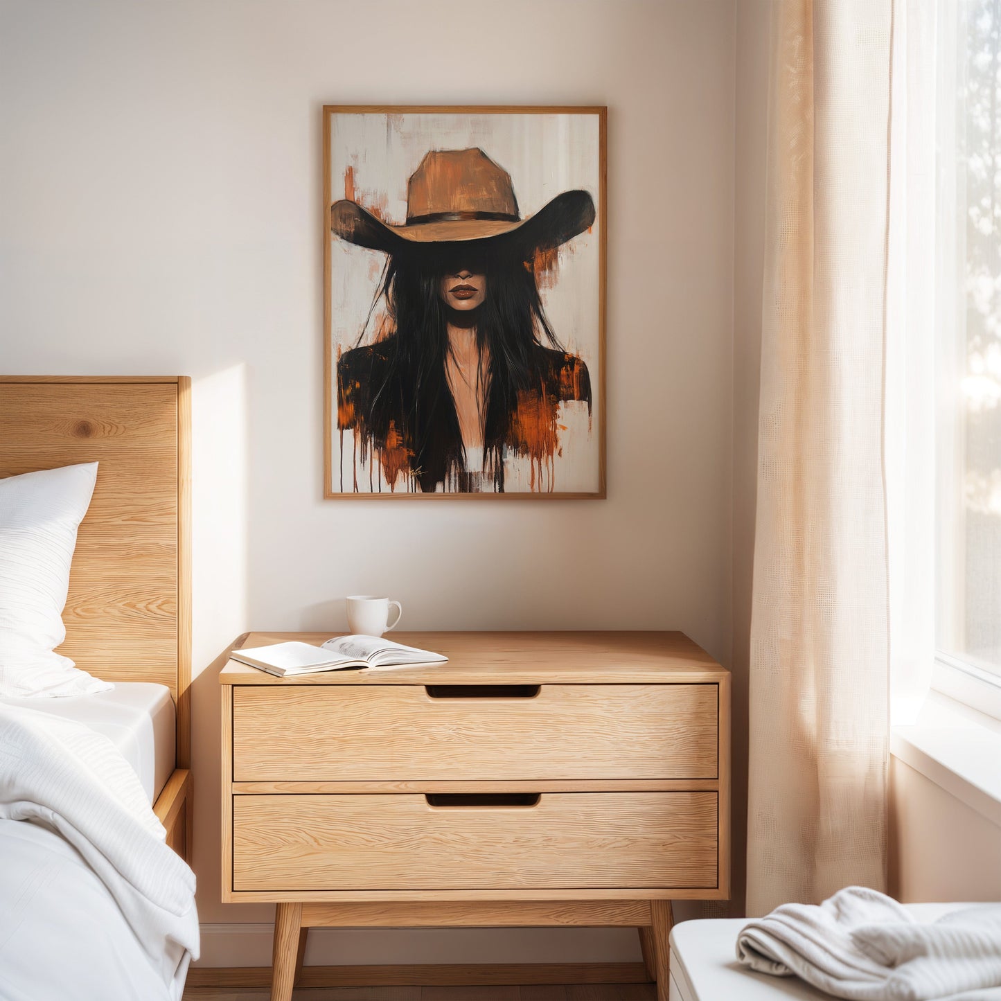 The Silent Outlaw – Western Cowgirl Canvas Art