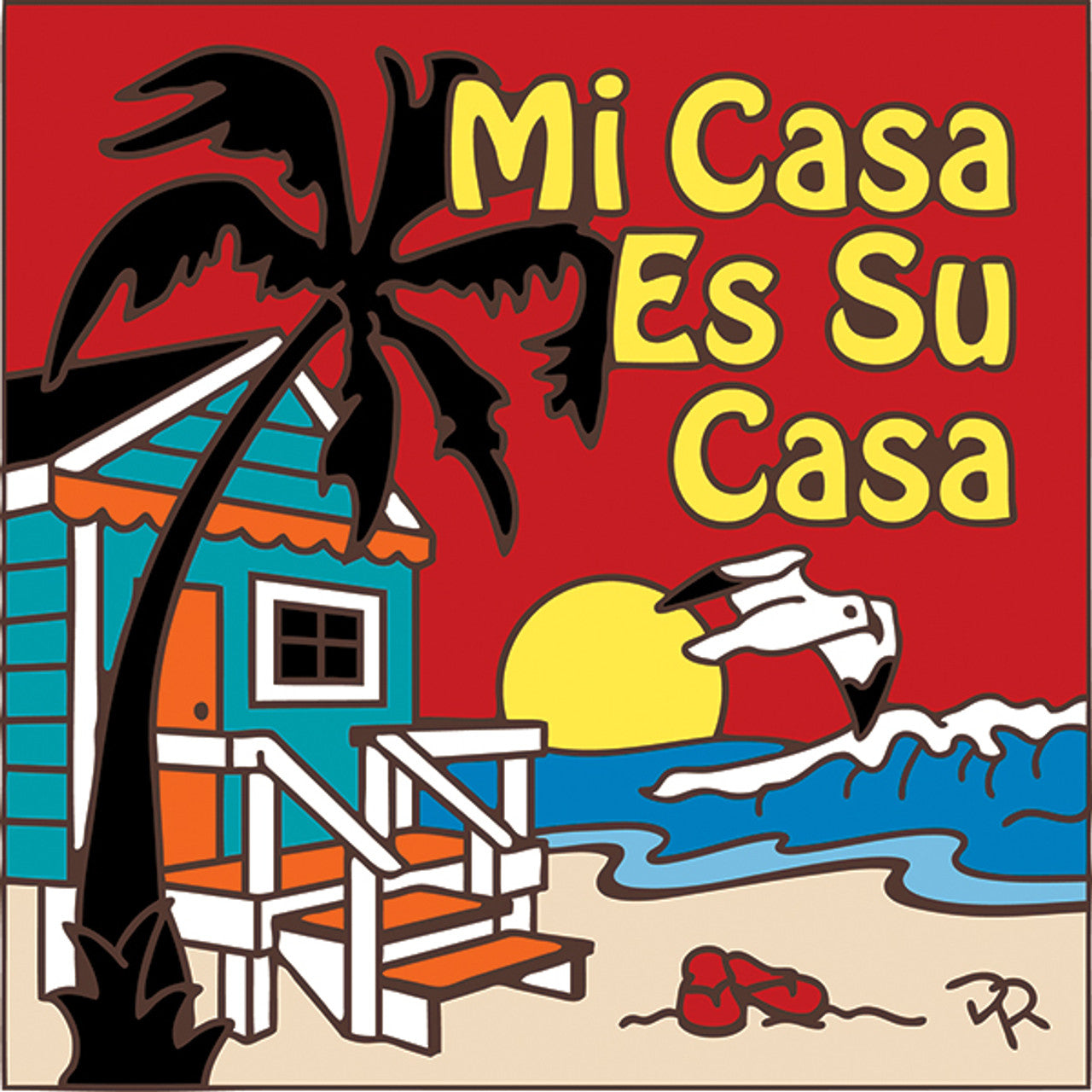 Mi Casa es Su Casa - Beach Hut Tile