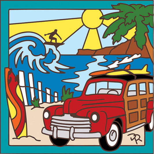 Woody with Surfer Tile