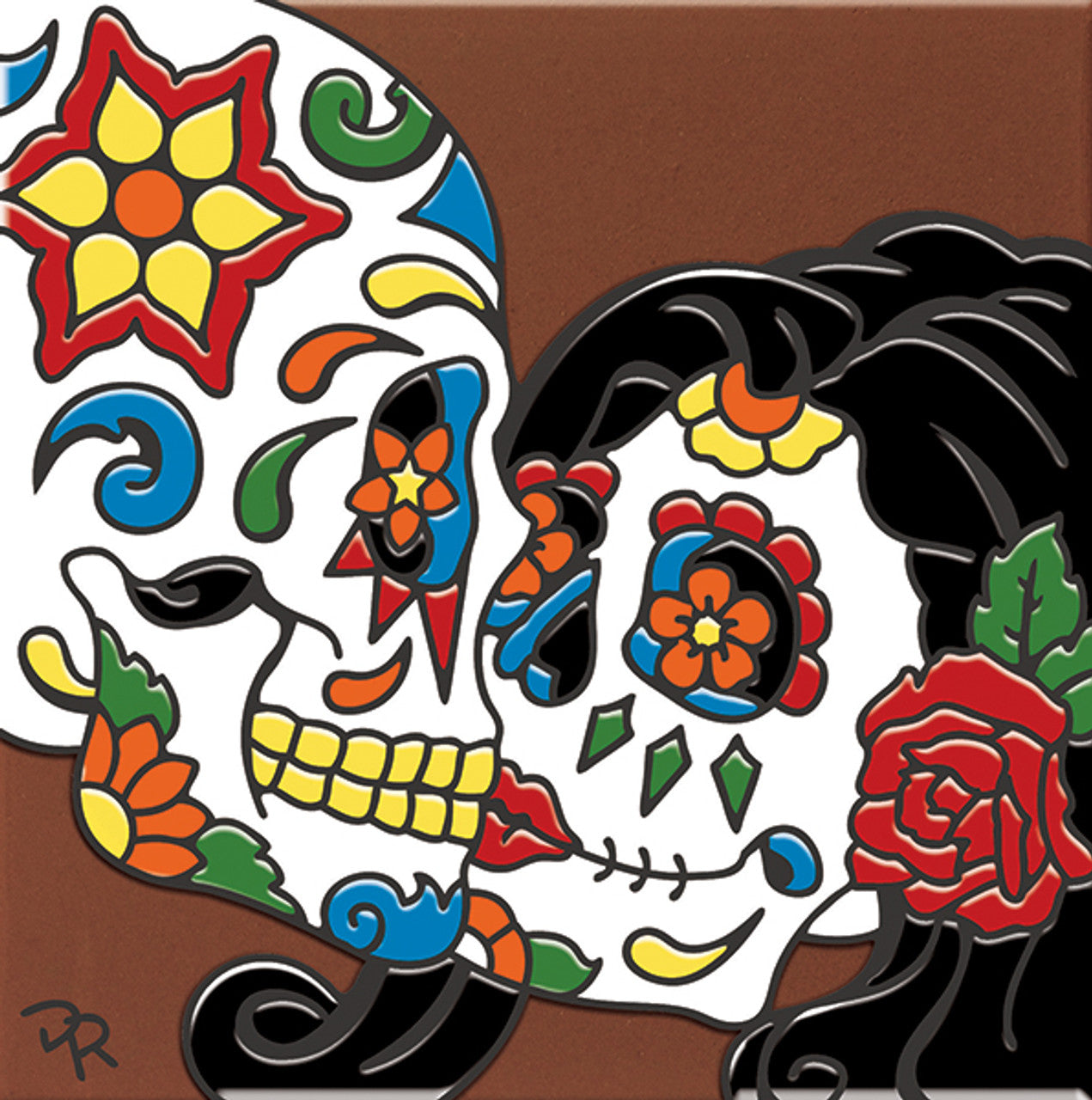 Day of the Dead The Kiss Tile