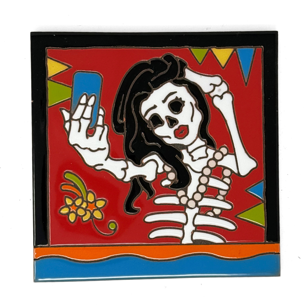 Day of the Dead Selfie Tile