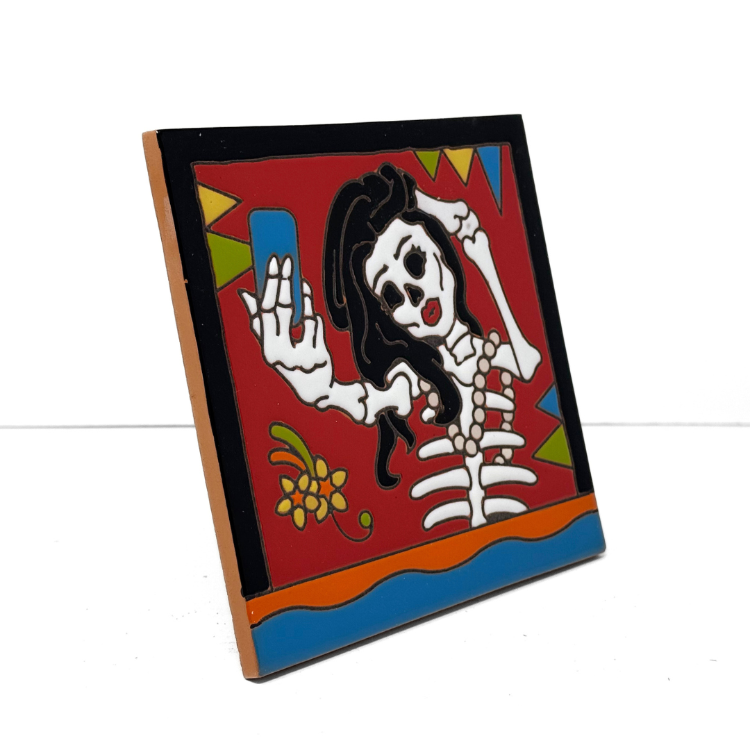 Day of the Dead Selfie Tile