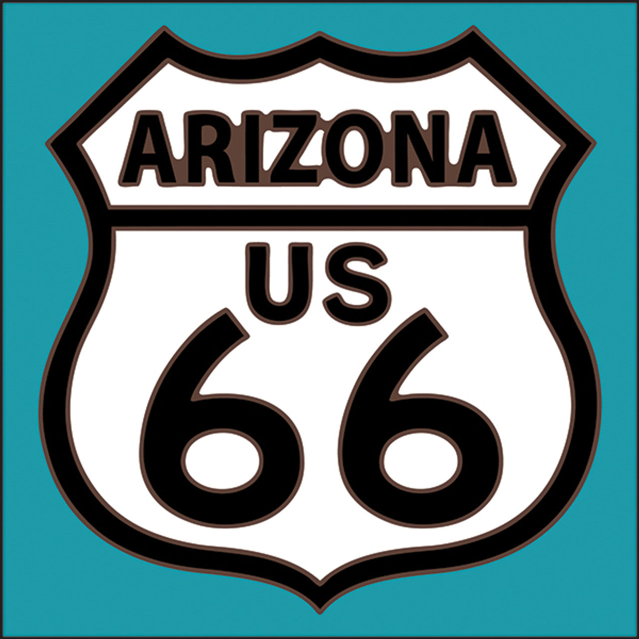 Route 66 Arizona Sign Tile