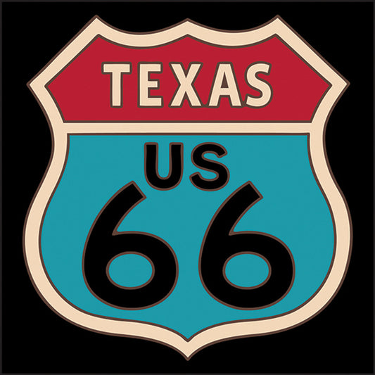 Route 66 Texas Sign Tile