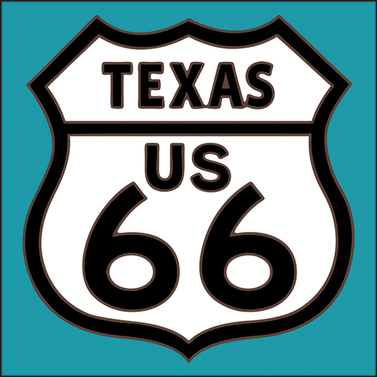 Route 66 Texas Sign Tile