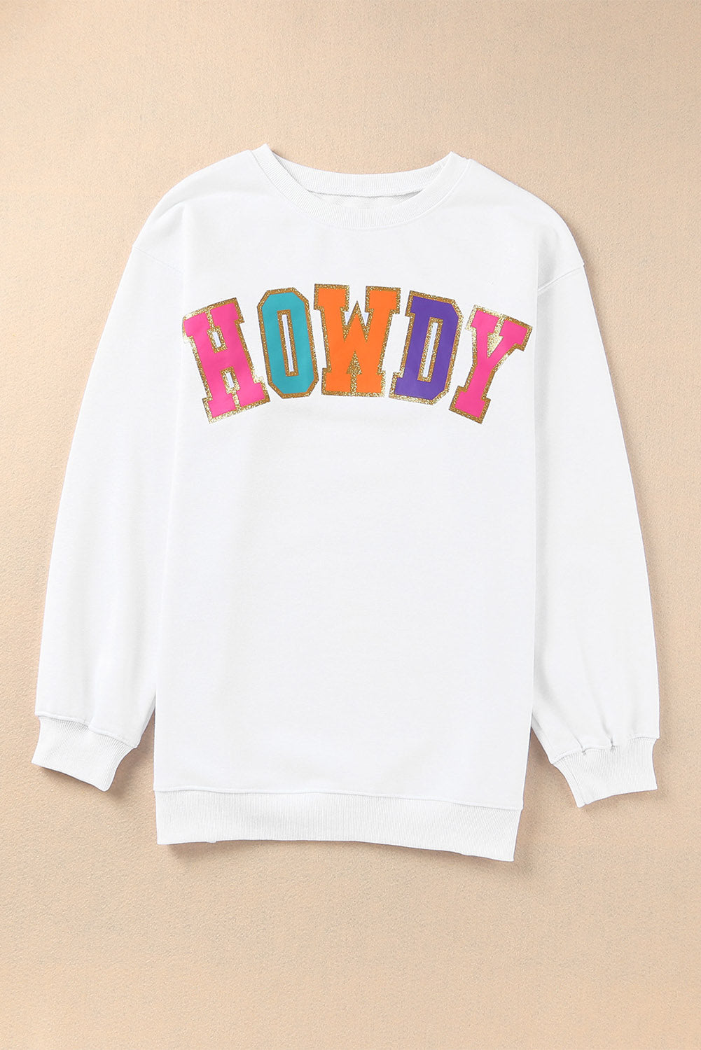 Howdy Letter Sweatshirt Size XL