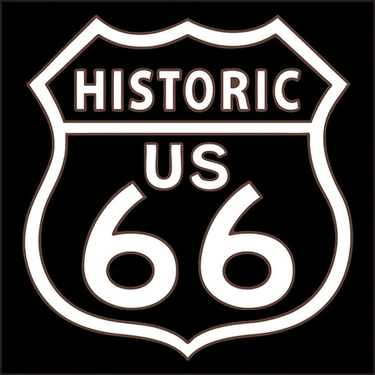 Historic Route 66 Sign Tile