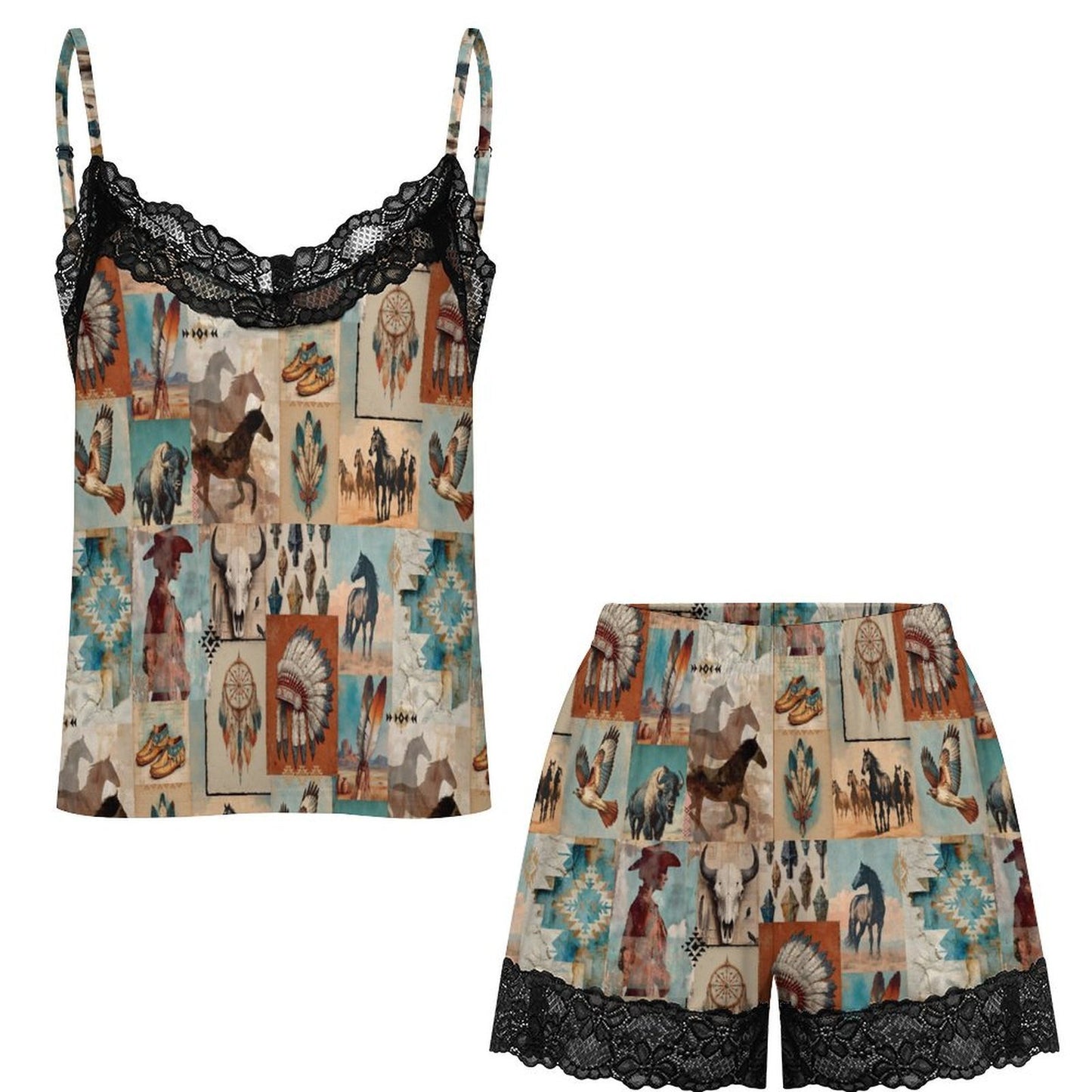 Baha Ranch Bohemian Dreams Lace Pajama Set
