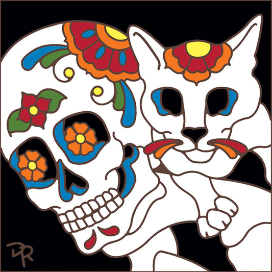 Day of the Guy with Cat Tile