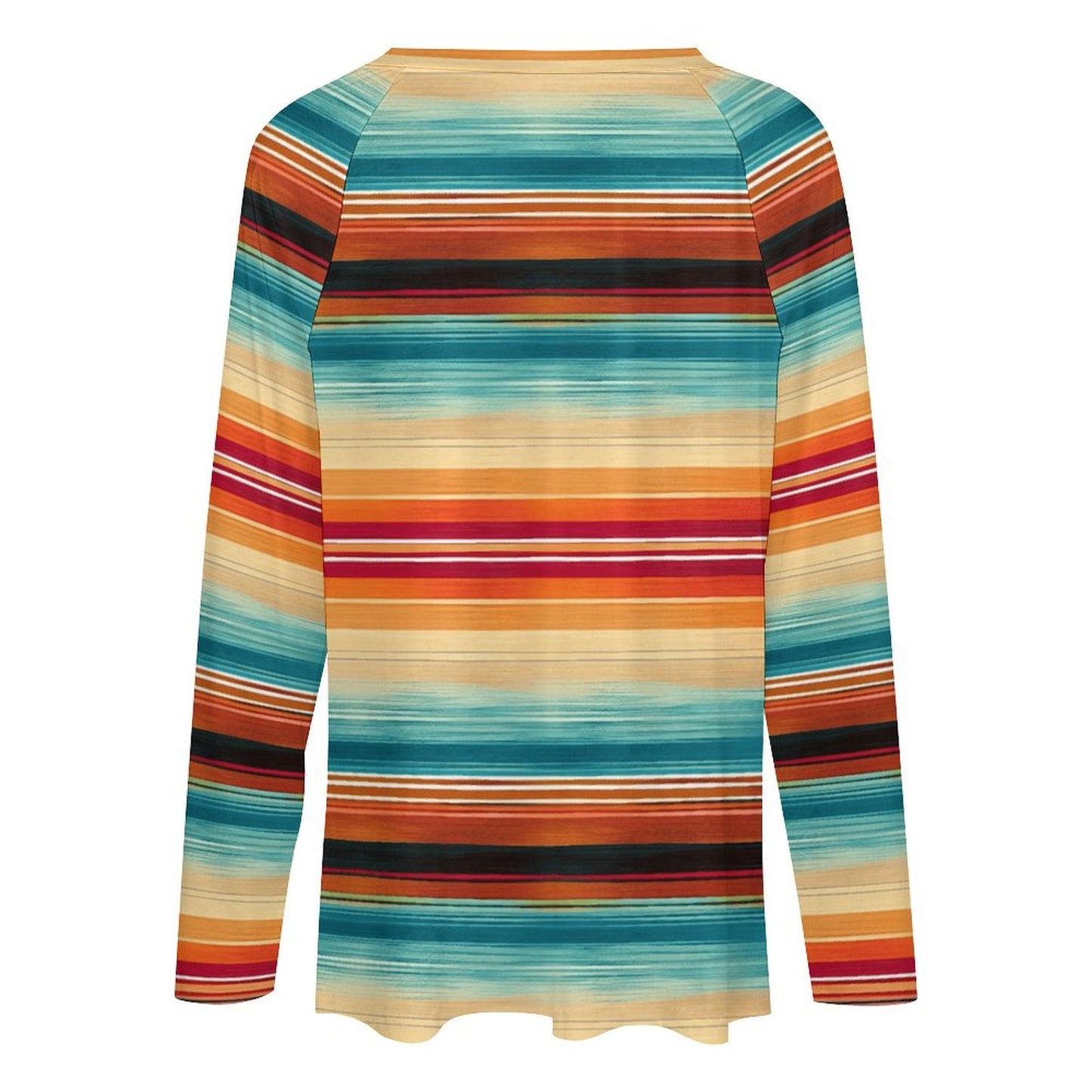 Baha Ranch Long Sleeve Southwestern Serape Top