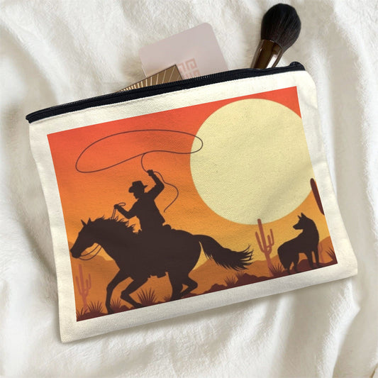 Cowboy Sunset Cosmetic Bag Pack of 5 Made in America