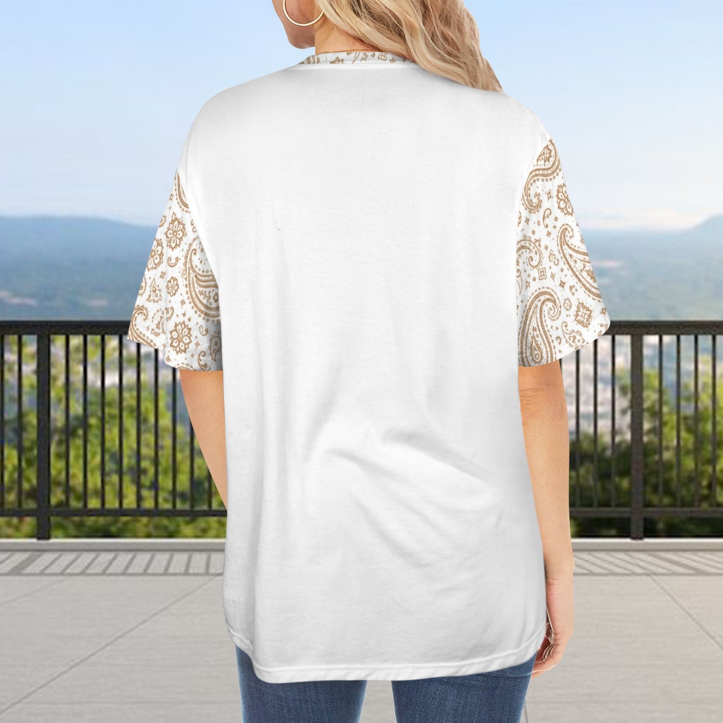 Baha Ranch Originals Softest Queen Highland Bandana Tee