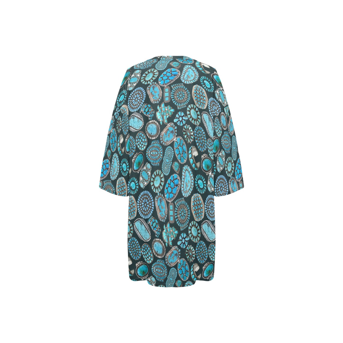 Baha Ranch Turquoise Crazy Concho Oversized Sleepshirt