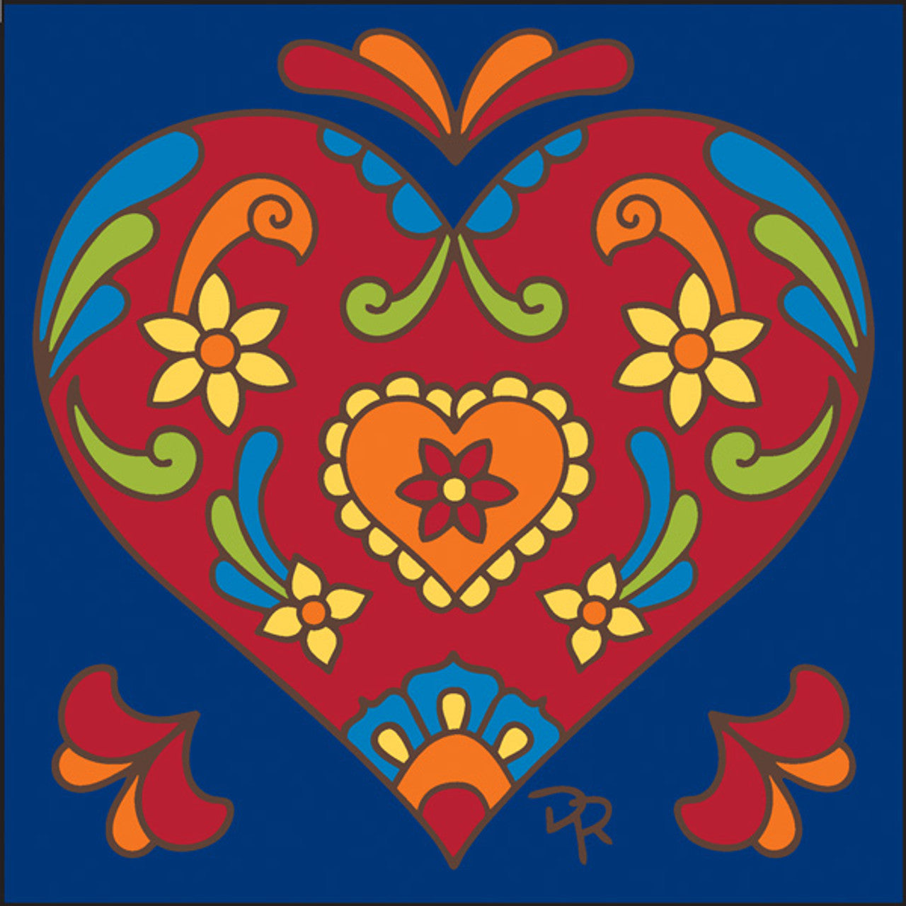 Talavera Heart Tile