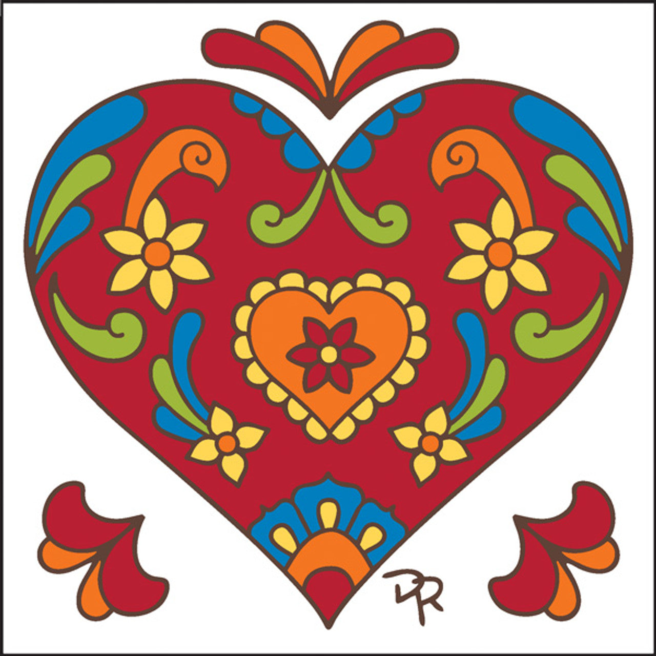 Talavera Heart Tile