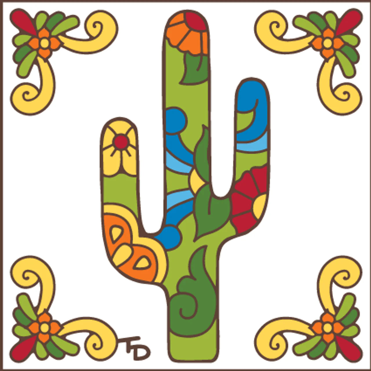 Talavera Saguaro Tile