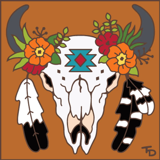 Native American Cow Skull