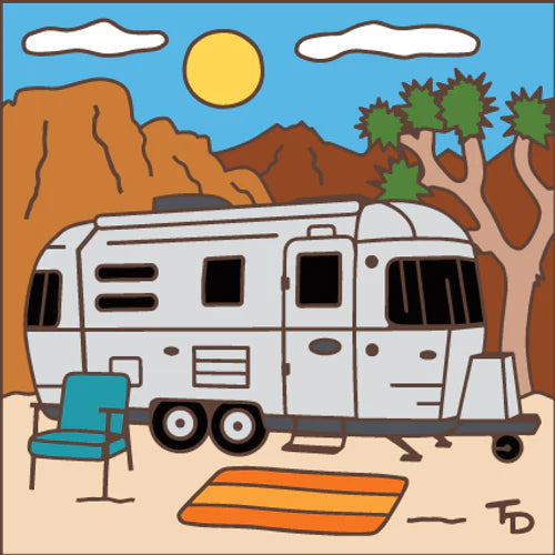 Airstream Camper Tile