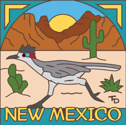 Desert Roadrunner New Mexico Tile