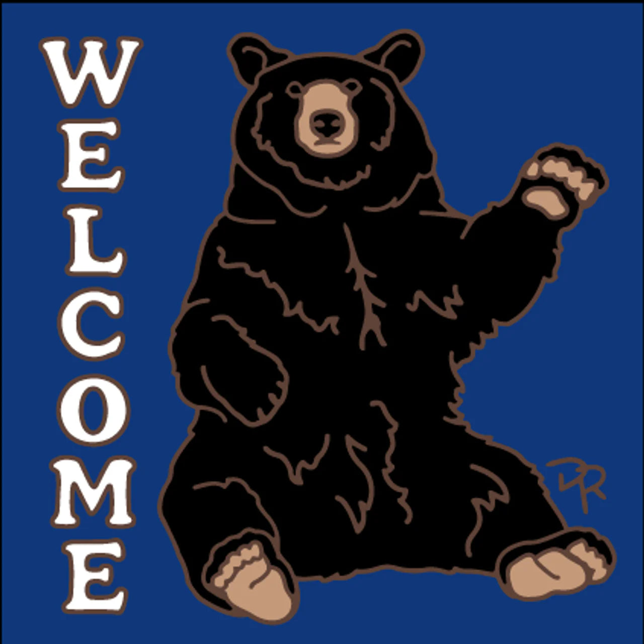 Hello Bear Welcome Tile