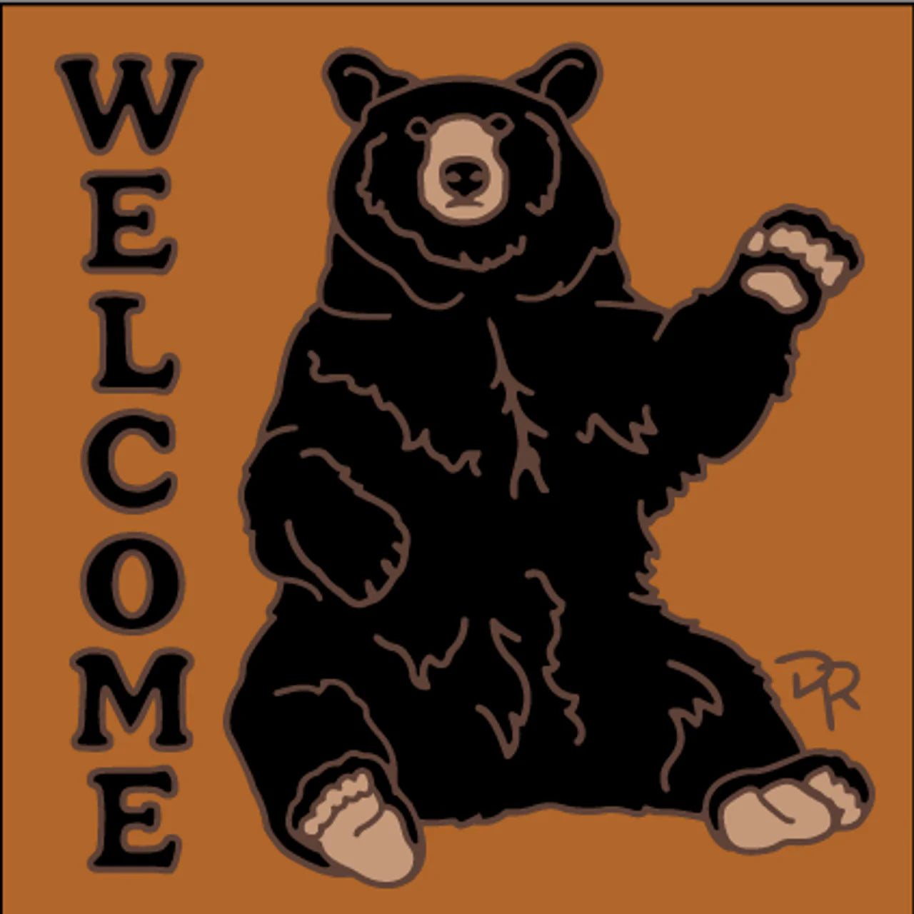 Hello Bear Welcome Tile