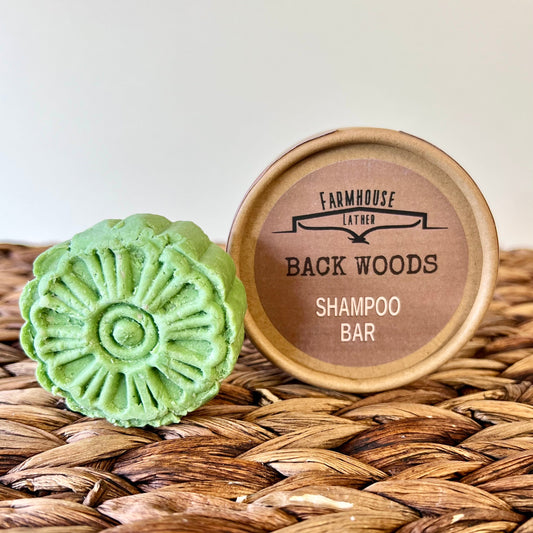 Farmhouse Lather Back Woods Shampoo Bar