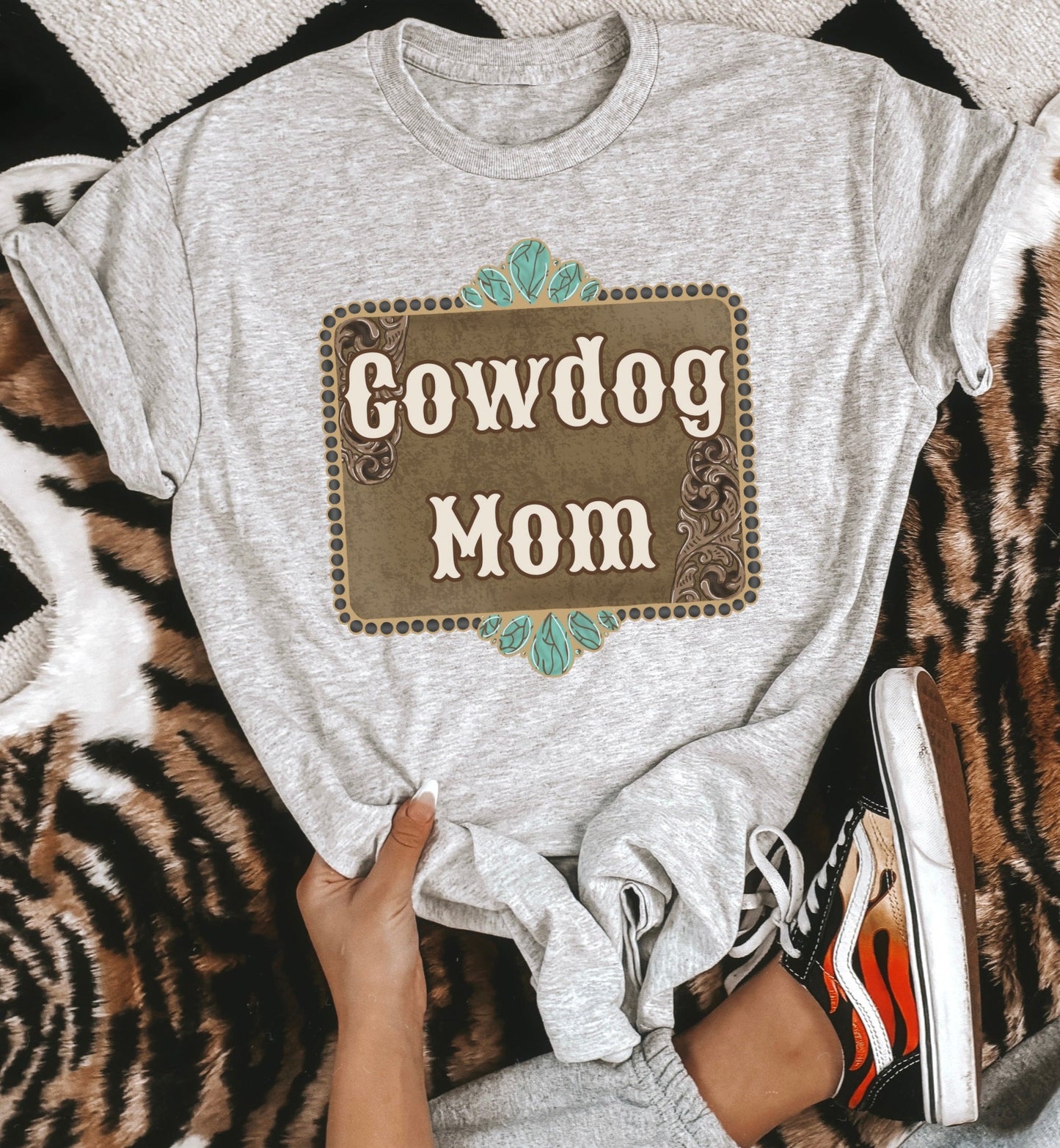 Cowdog Mom Tee or Crewneck
