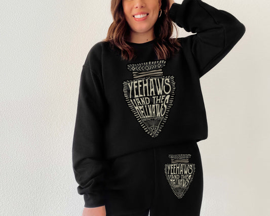 Yeehaw and Hellnaws Sweatsuit Sweatshirt or Sweatpants