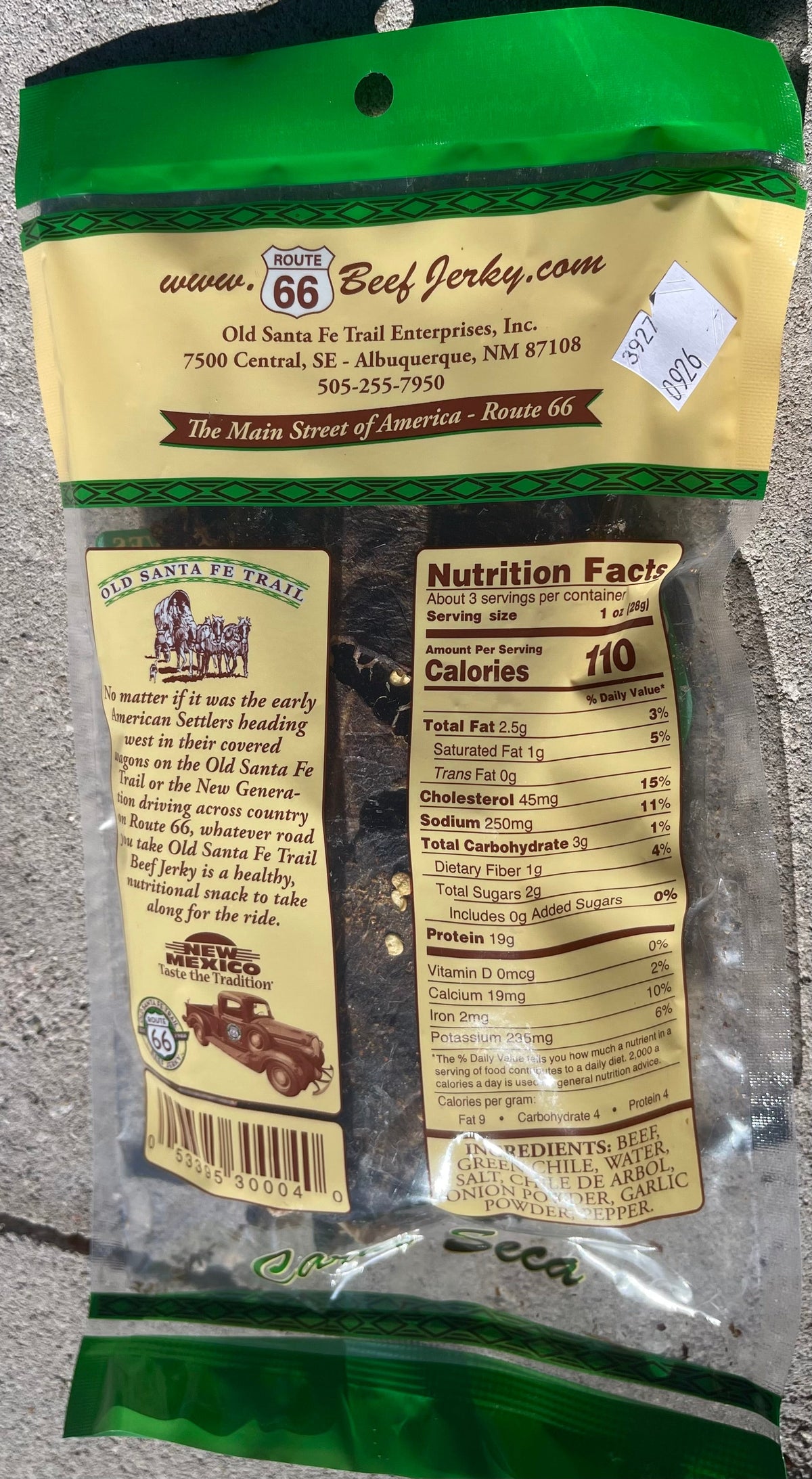 Green Chile Jerky
