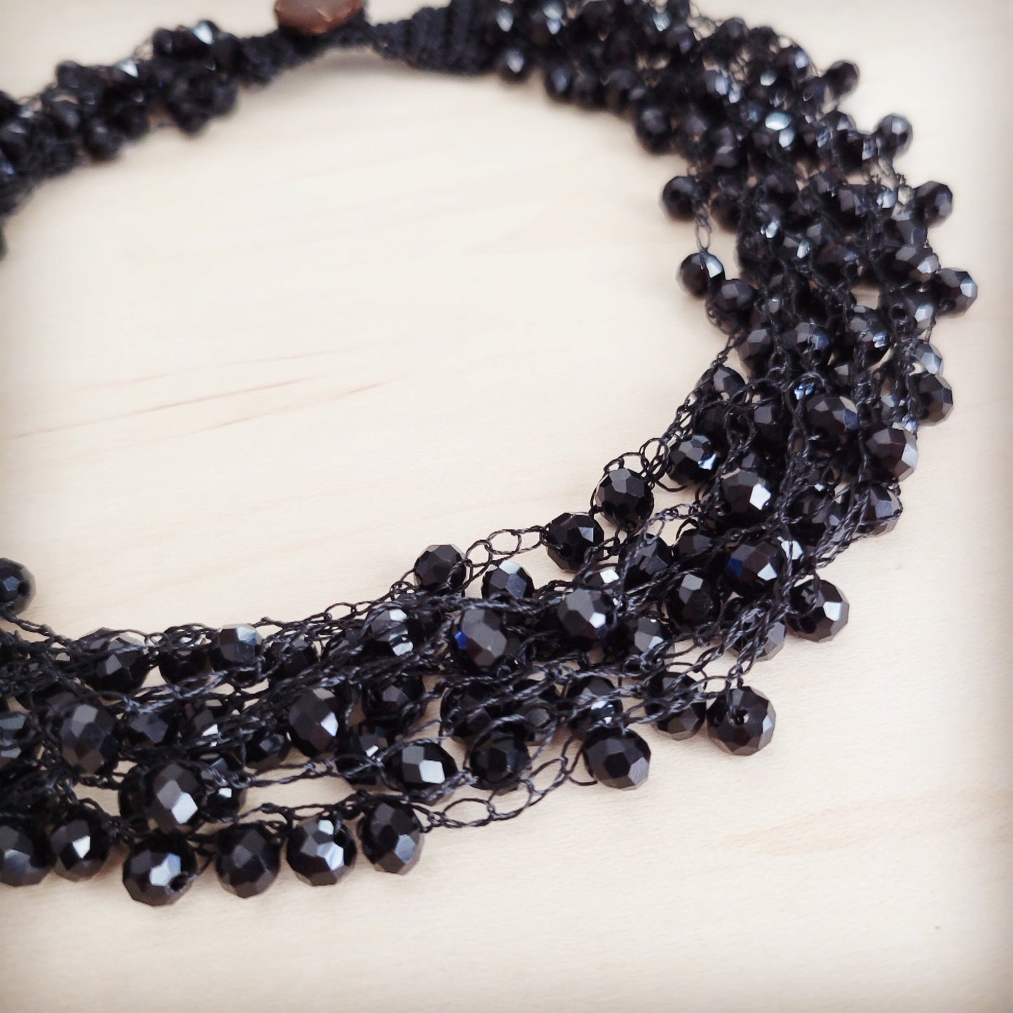 The Jewelry Junkie **Noir Cluster Statement Choker 257mf