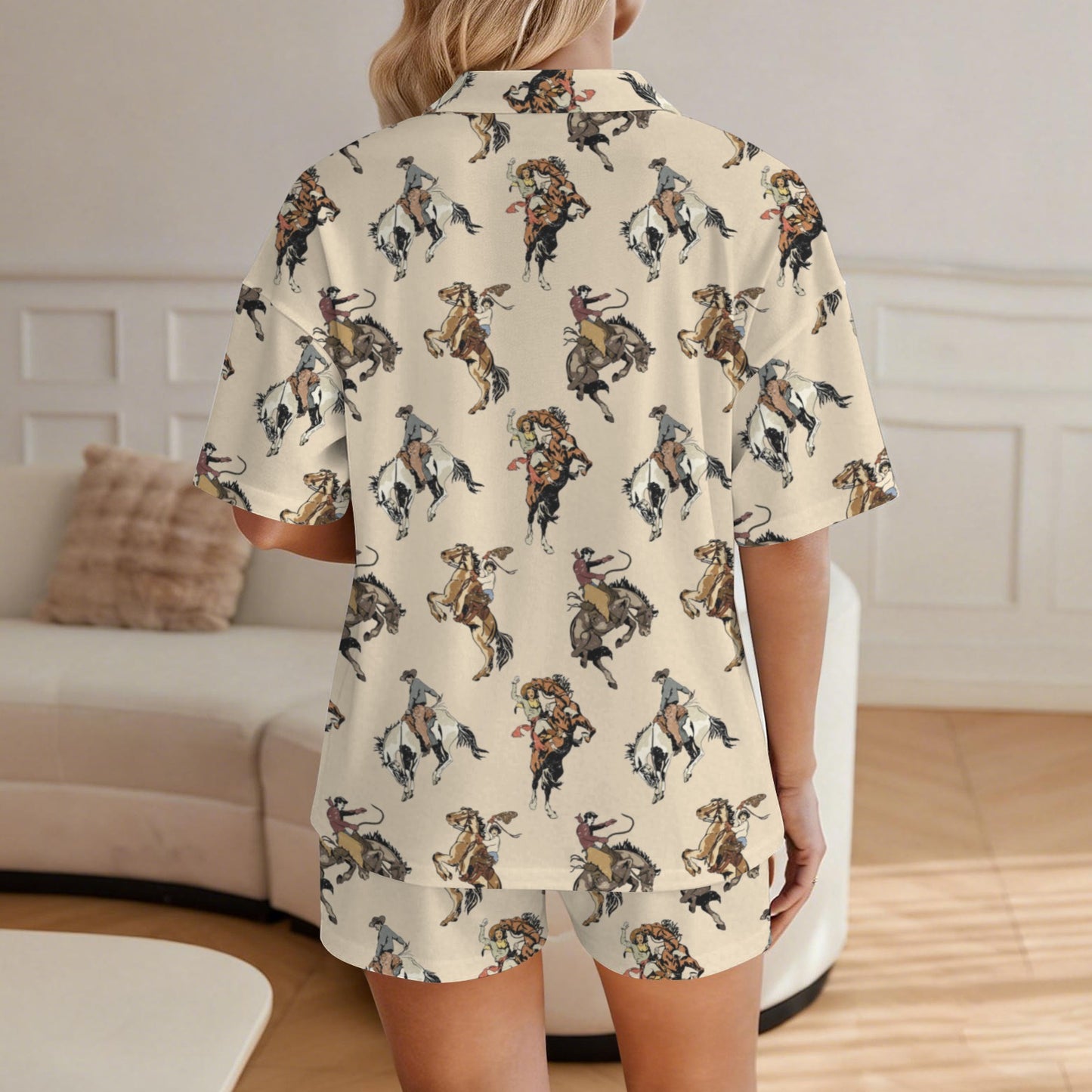 Baha Ranch Vintage Cowgirl Women's Pajamas Made in America