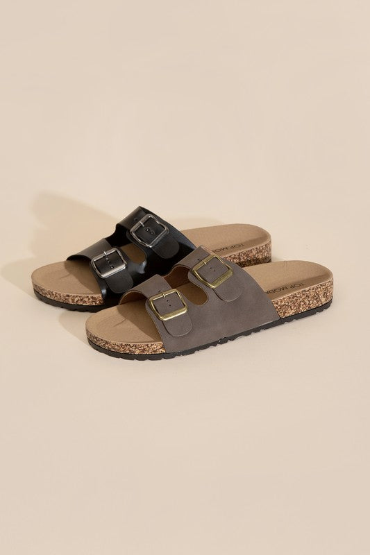 Buckle Strap Slides - choice of colors